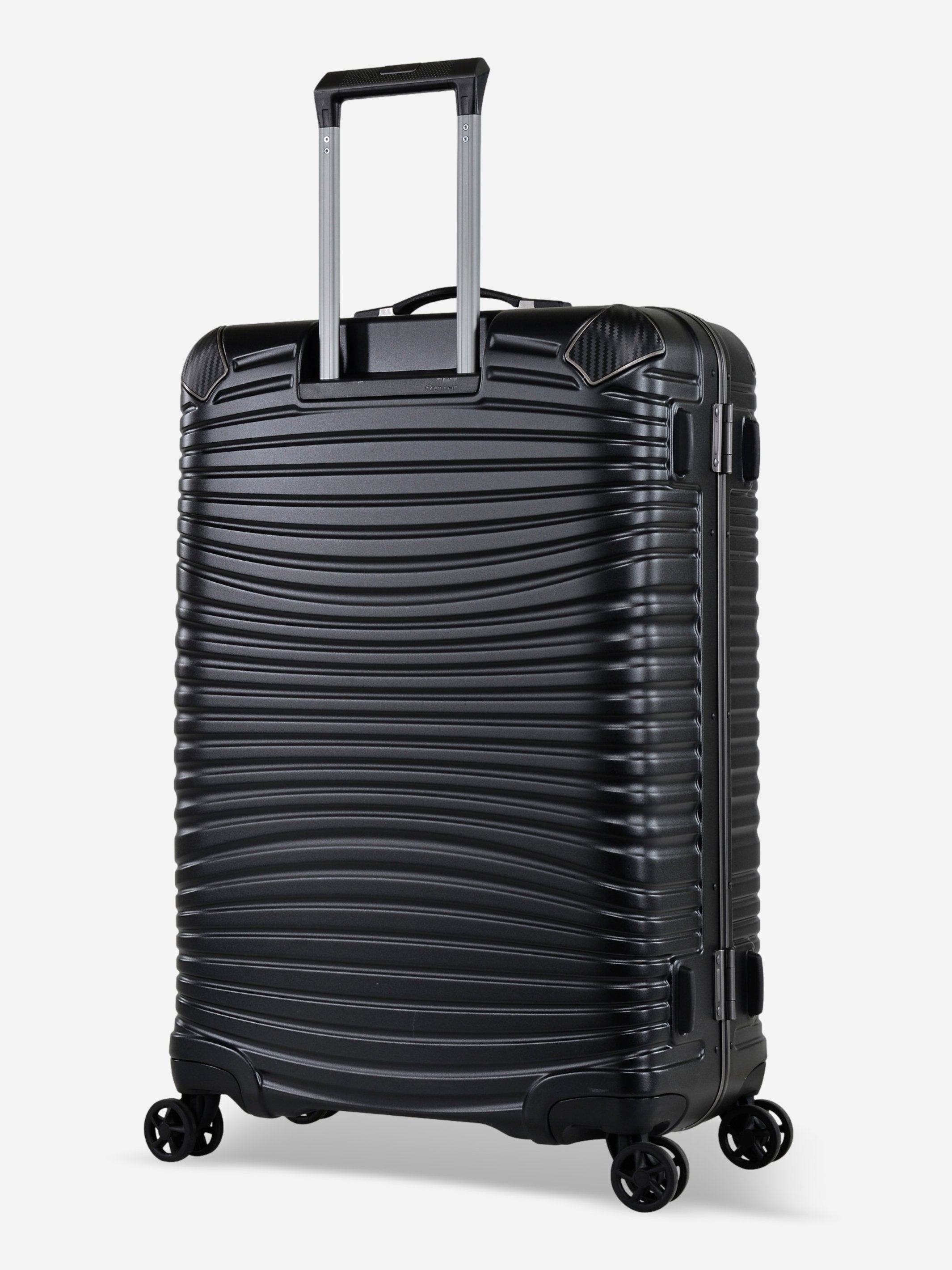 Eminent Gold Jetstream Large Size Suitcase Black Back View