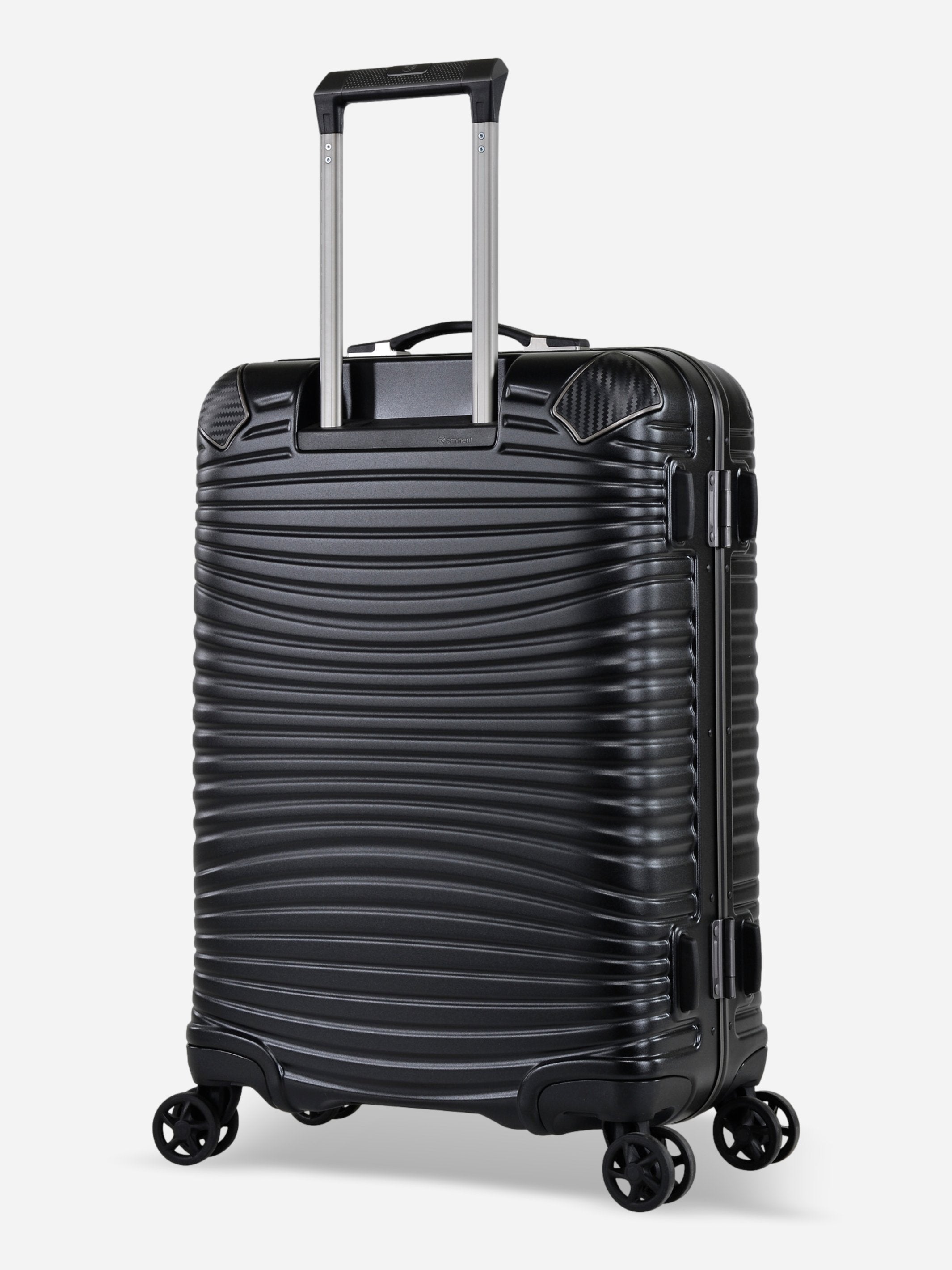 Eminent Gold Jetstream Medium Size Suitcase Black Back View