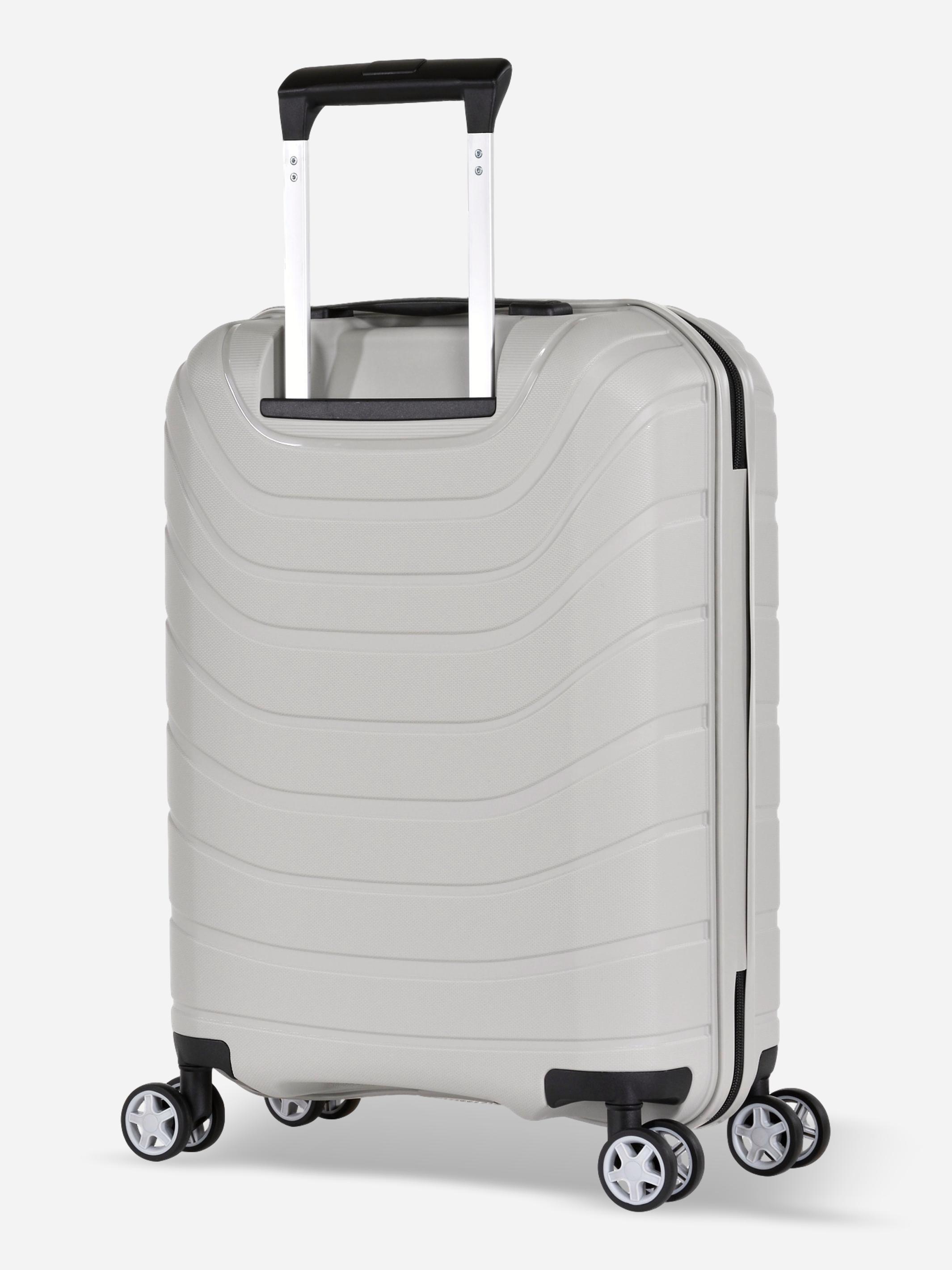 Probeetle by Eminent Voyager XXI Cabin Size Polypropylene Suitcase Light Grey Back Side